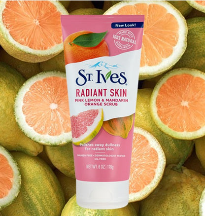 ST. IVES Radiant Skin Lemon & Mandarin Orange Face Scrub - 170g