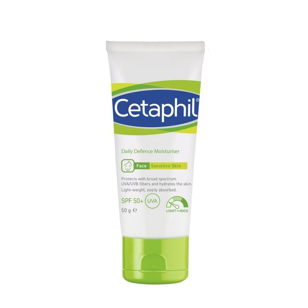 CETAPHIL Daily Defence Moisturizer SPF50+ for Sensitive Skin - 50g