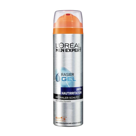 LOREAL Men Expert Shaving Gel with Anti Skin Irritation & Hydra Glycerin - 200ml