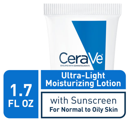 CERAVE Ultra-Light Moisturizing Lotion SPF 30 | Oil Free, Fragrance Free -50 ml