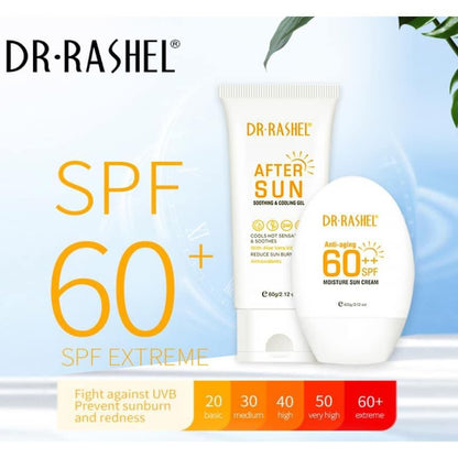 DR.RASHEL Moisture Sun Cream SPF 60++ Water and Sweat Resistant Sunscreen Anti-aging.