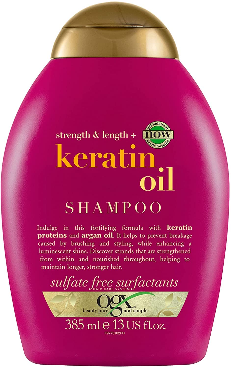 OGX Strength & Length + Keratin Oil Shampoo & Conditioner 385ml