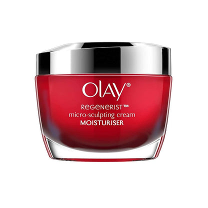 OLAY REGENERIST Micro-Sculpting Cream Face Moisturizer with Hyaluronic Acid & Niacinamide, Fragrance-Free - 50 g