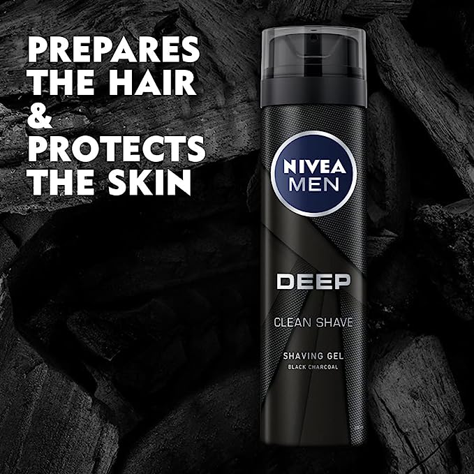 NIVEA Men Deep Clean Shaving Gel - 200ml