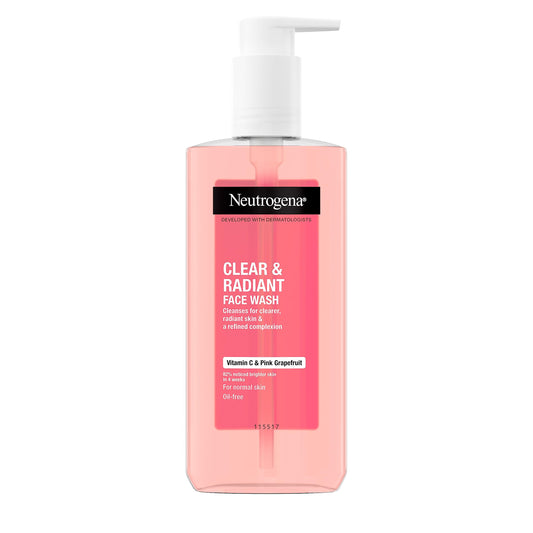 NEUTROGENA Clear & Radiant Face Wash with Vitamin C & Pink Grapefruit - 200ml