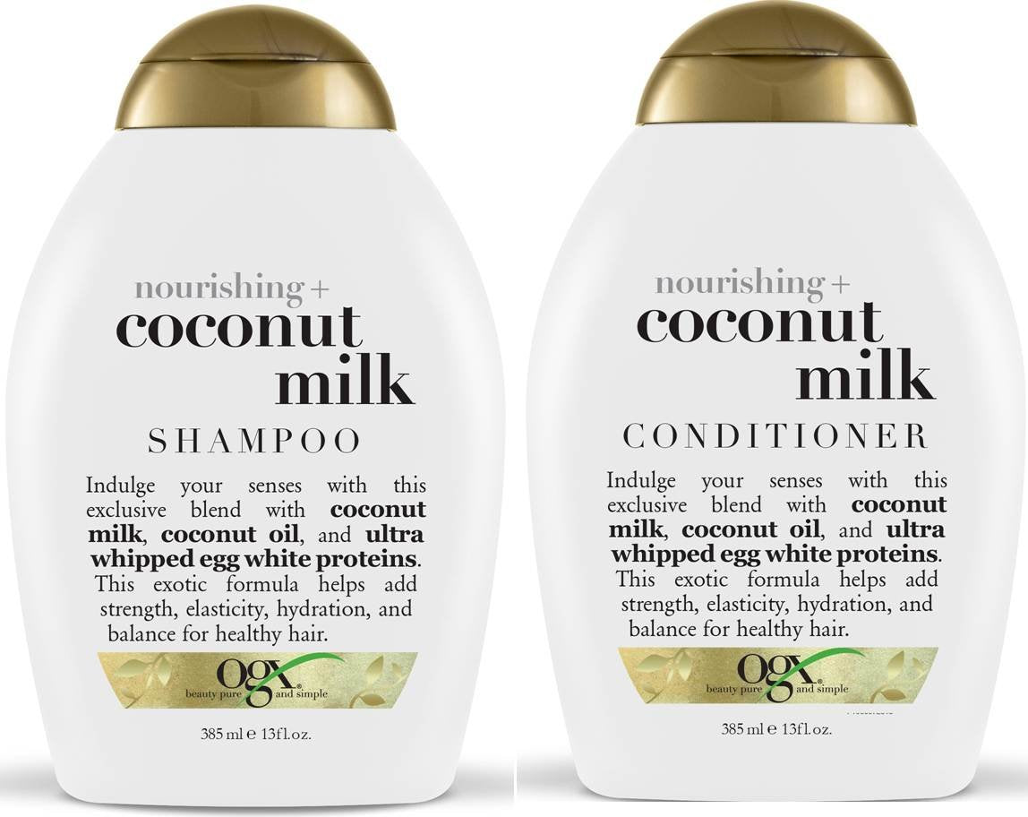 OGX Nourishing Coconut Milk Shampoo & Conditioner Pack - 385ml