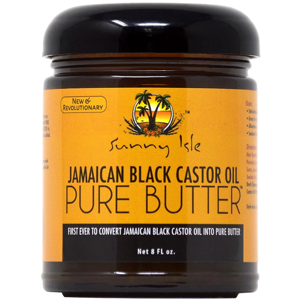 SUNNY Isle Jamaican Black Castor Oil Pure Butter - 4Oz - Made in USA