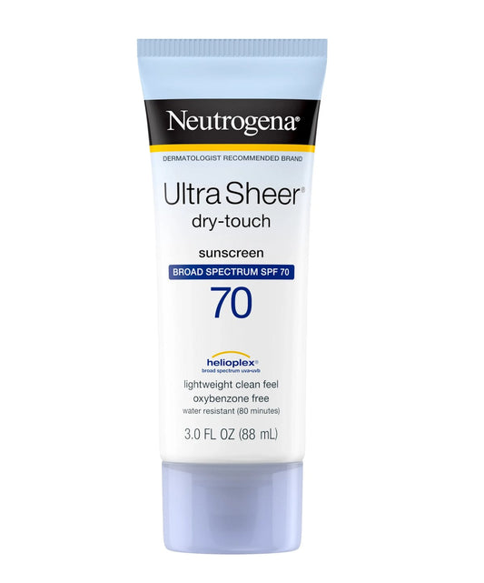 NEUTROGENA Ultra Sheer Dry-Touch Oxybenzone-Free Sunscreen Lotion Broad Spectrum SPF 70 Ultra Sheer Dry-Touch Oxybenzone-Free Sunscreen Lotion Broad Spectrum SPF 70 - 88ml