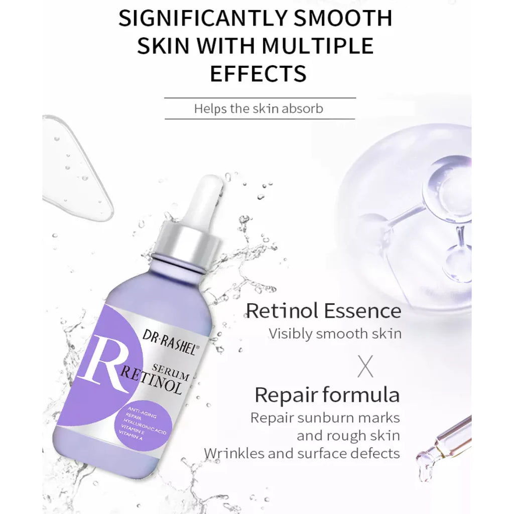 DR.RASHEL  - 3 In 1 Complete Facial Serum Set - Vitamin C Serum / Retinol Serum / Hyaluronic Acid Serum