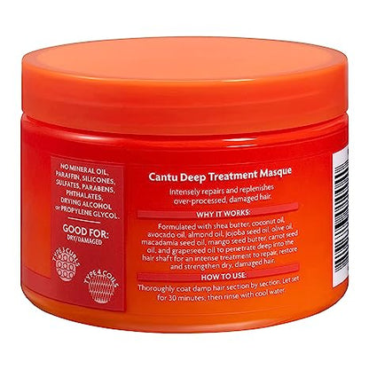 CANTU Shea Butter Deep Treatment Masque for Natural Curls, Coils & Waves - 340g