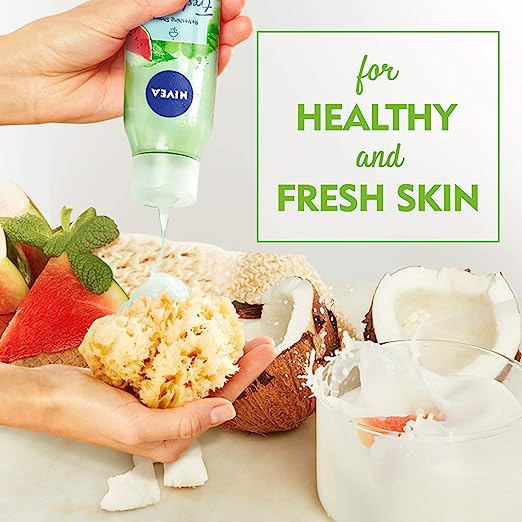 NIVEA Fresh Blends Refreshing Shower with Watermelon, Mint & Coconut Milk for Healthy Fresh Skin Feel - 300ml