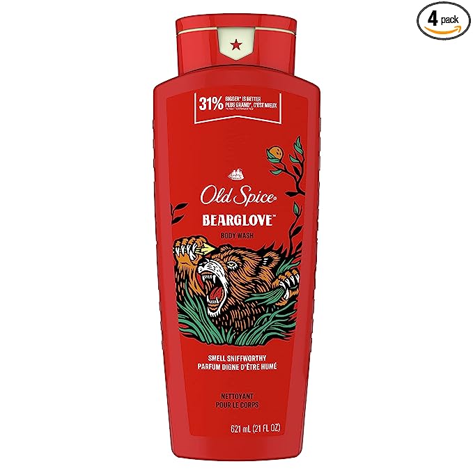 OLD SPICE Body Wash for Men, Wild Collection Bear Glove Scent - 621ml