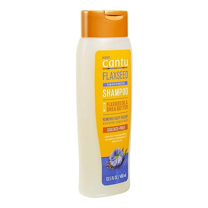 Cantu Flaxseed Sulfate-Free Exfoloating Shampoo with Flaxseed Oil & Shea Butter - 400ml