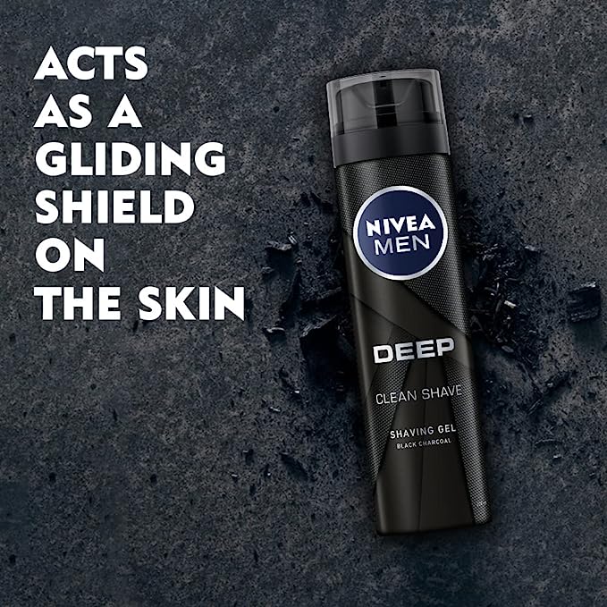 NIVEA Men Deep Clean Shaving Gel - 200ml