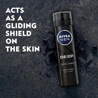 NIVEA Men Deep Clean Shaving Gel - 200ml