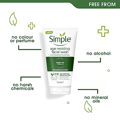 SIMPLE Regeneration Age Resisting Facial Wash - 150ml