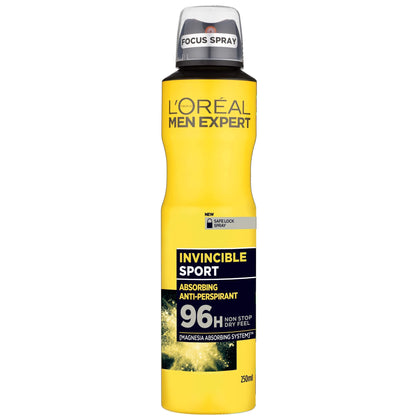 LOREAL Men Expert Invincible Sport 96H Anti-Perspirant Spray - 250ml