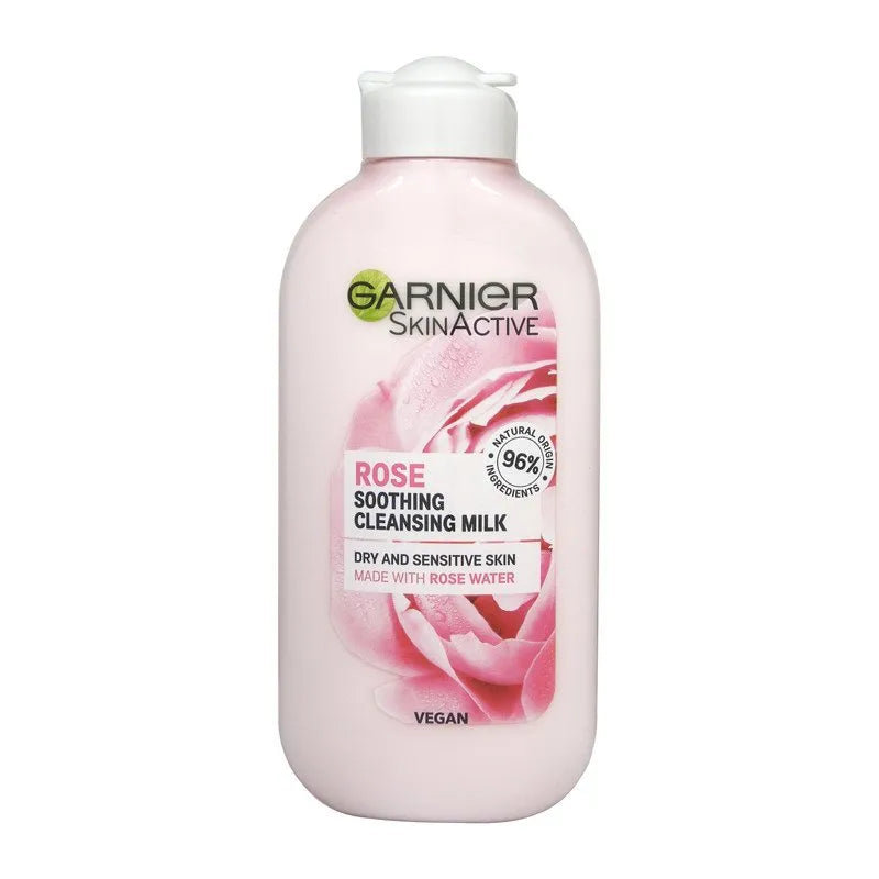 GARNIER Rose Soothing Cleansing Milk For Dry and Sensitive Skin - 200 ml