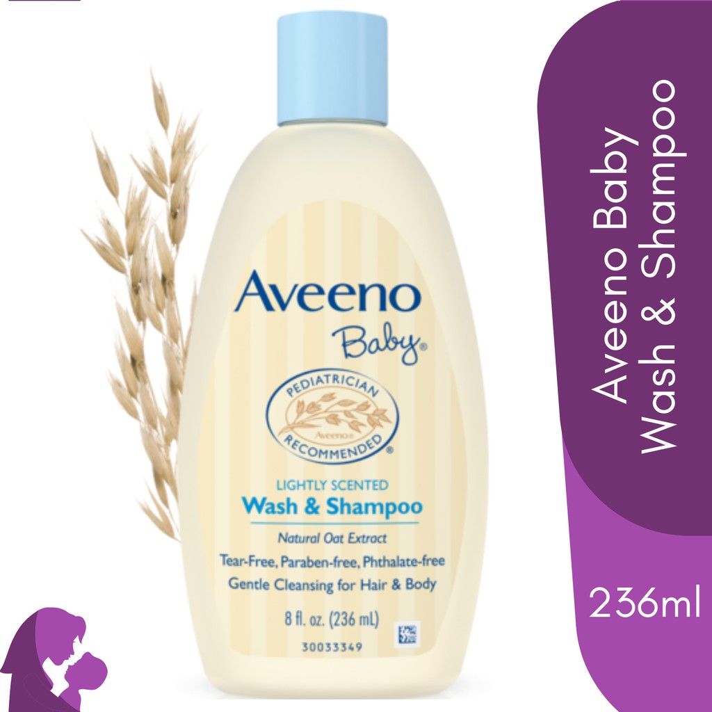 AVEENO BABY Daily Wash and Shampoo | Natural Oat, Lightly Scented - 236 ml