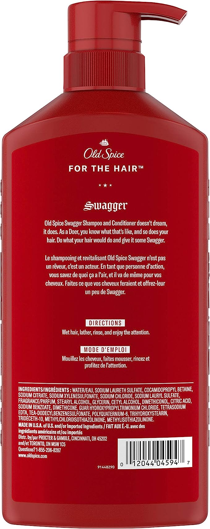 OLD SPICE Swagger 2-in-1 Shampoo and Conditioner for Men - 650 mL