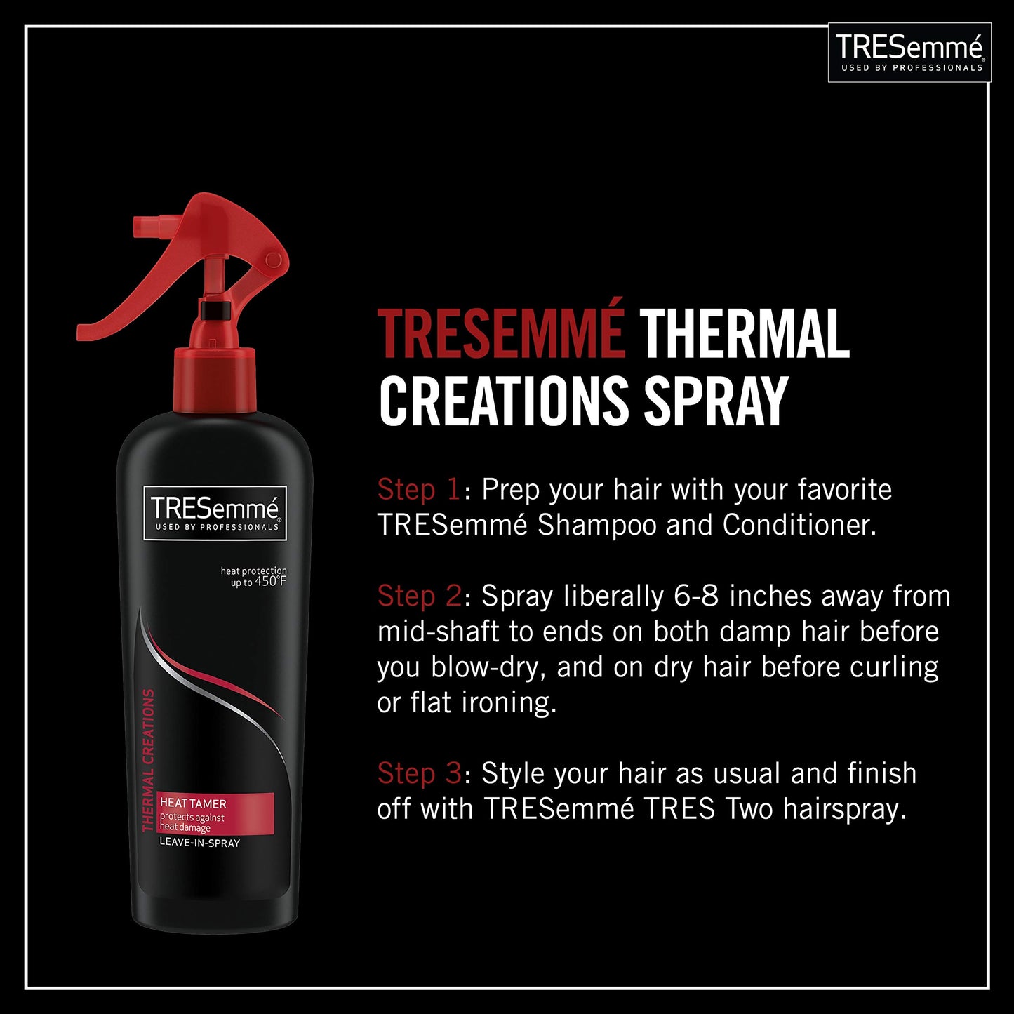 TRESEMME Thermal Creations Heat Protectant Spray for Hair (8 oz) - 236 ml