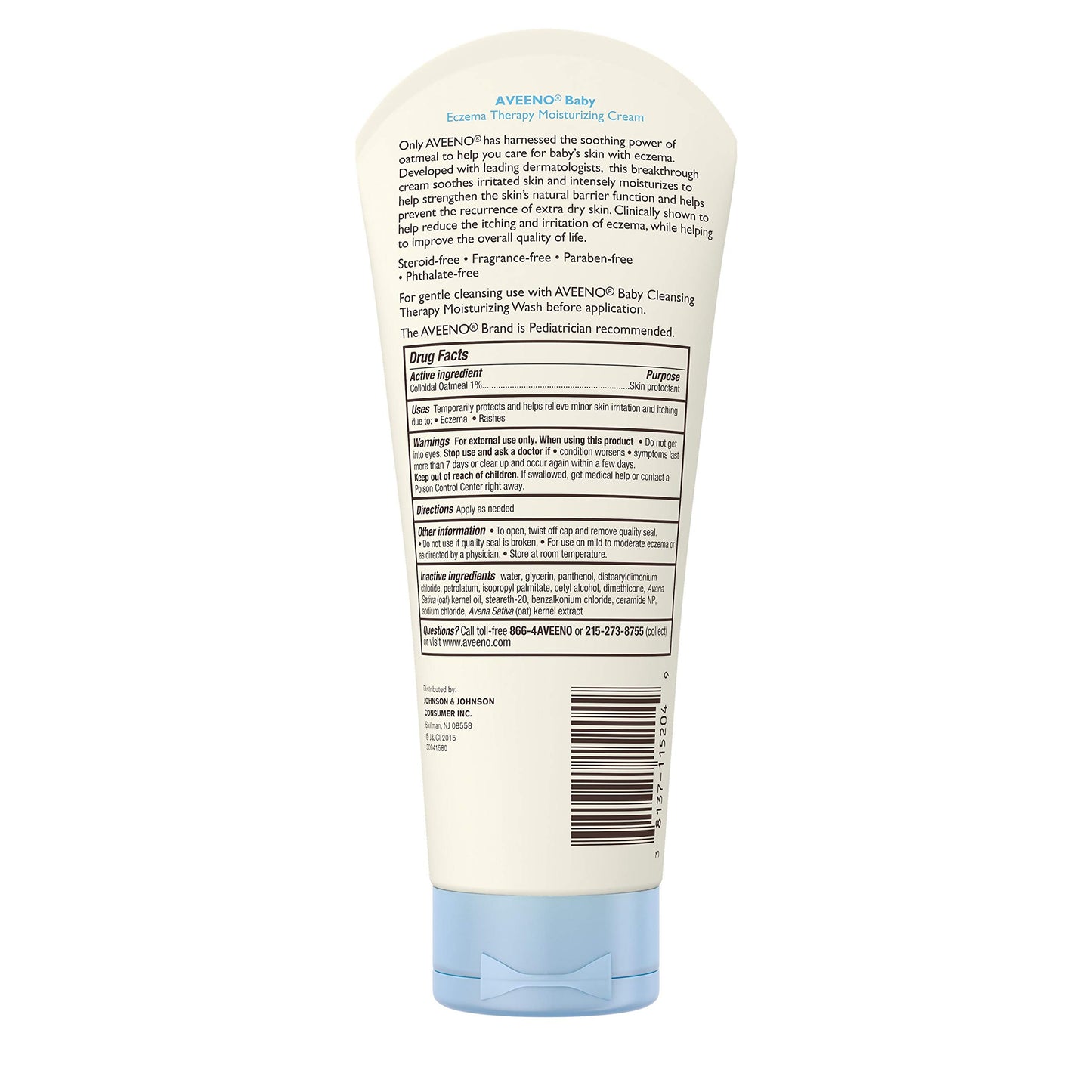 AVEENO Baby Fragrance Free Daily Lotion | Natural Oat Fragrance Free- 227 ml