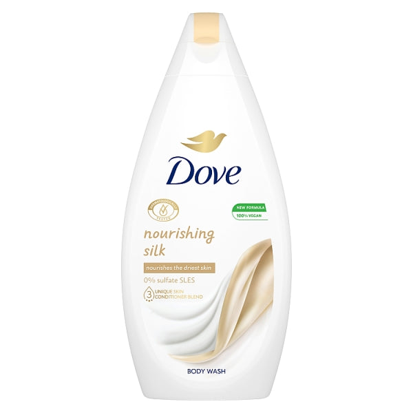 DOVE Silk Glow Nourishing Body Wash | Nourishes The Driest Skin, 0% Sulphate SLES - 500 ml