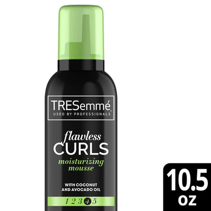 TRESEMME Flawless Curls Moisturizing Mousse For Hair |With Coconut & Avocado Oil (10.5 Ounce) - 297 g