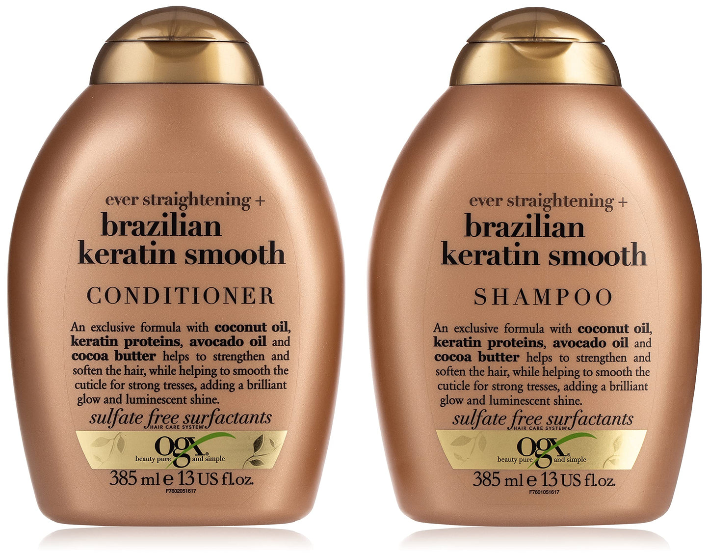 OGX Ever Straightening + Brazilian Keratin Therapy Shampoo & Conditioner - 385ml