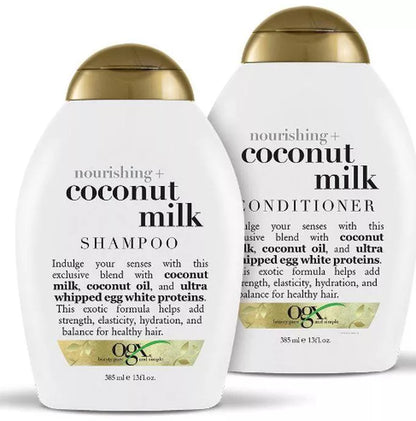 OGX Nourishing Coconut Milk Shampoo & Conditioner Pack - 385ml