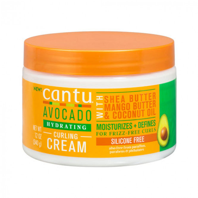 CANTU Avocado Hydrating Curling Cream With Shea Butter, Mango Butter & Coconut Oil - 340 g