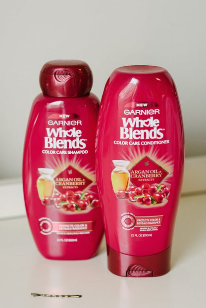 GARNIER Ultimate Blends The Colour Illuminator with Argan Oil & Cranberry Shampoo & Conditioner - 390 ml