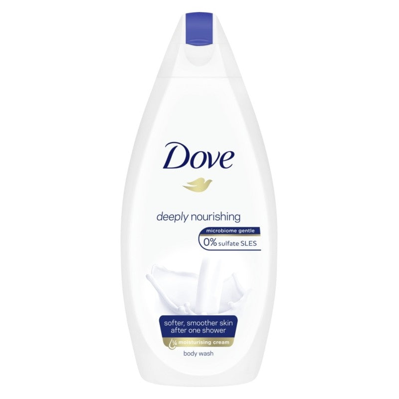 DOVE Deeply Nourishing Body Wash |Nourishes the Driest Skin, 0% Sulphate SLES -  500ml