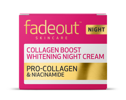 FADEOUT Skincare Collagen Boost Pro-Collagen & Niacinamide Whitening Night Cream 50 ML