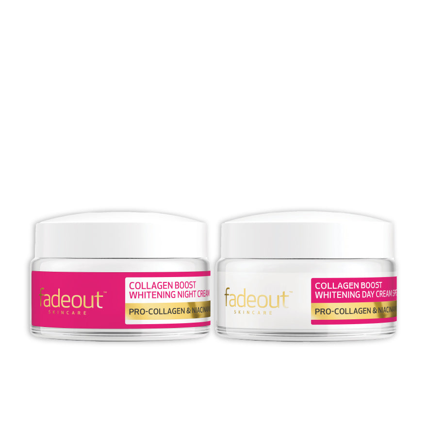 FADEOUT Skincare Collagen Boost Pro-Collagen & Niacinamide Whitening Day & Night Cream Duo 50 ML