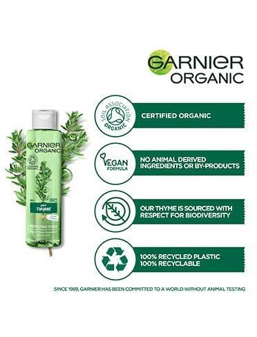 GARNIER Organic Thyme Purifying Perfecting Toner for Combination to Oily Skin - 150ml