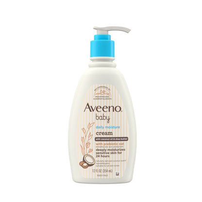 AVEENO Baby Daily Moisturizing Cream with Prebiotic Oat, Coconut Oil & Shea Butter - 354 ml