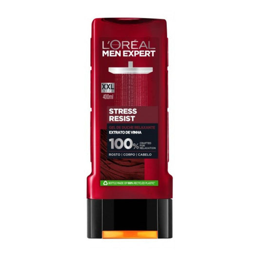 L'OREAL MEN Expert Stress Resist Shower Gel | XXL Intense Relaxing Vine Extract Shower - 400 ml
