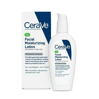 CERAVE PM Facial Moisturizing Lotion | Ultra Light Weight - 52 ml