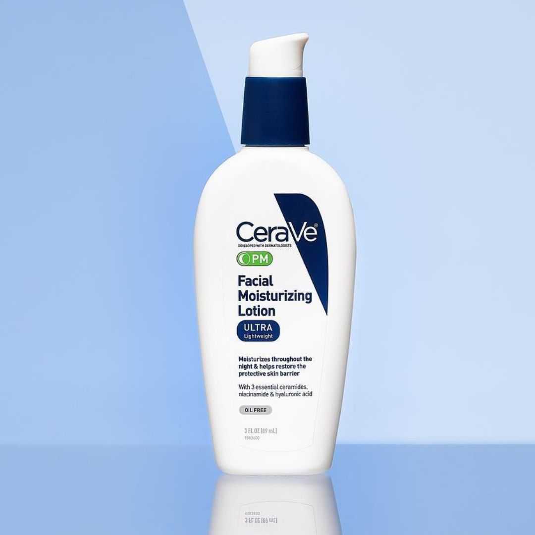 CERAVE PM Facial Moisturizing Lotion | Ultra Light Weight - 52 ml