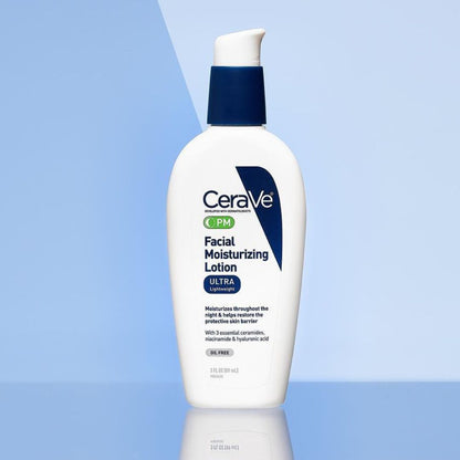 CERAVE PM Facial Moisturizing Lotion | Ultra Light Weight - 52 ml