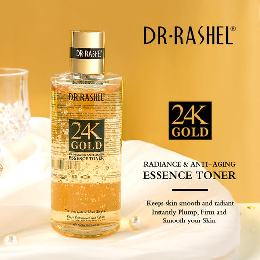 DR.RASHEL 24K Gold Radiance & Anti-Aging Essence Toner - 300 ml