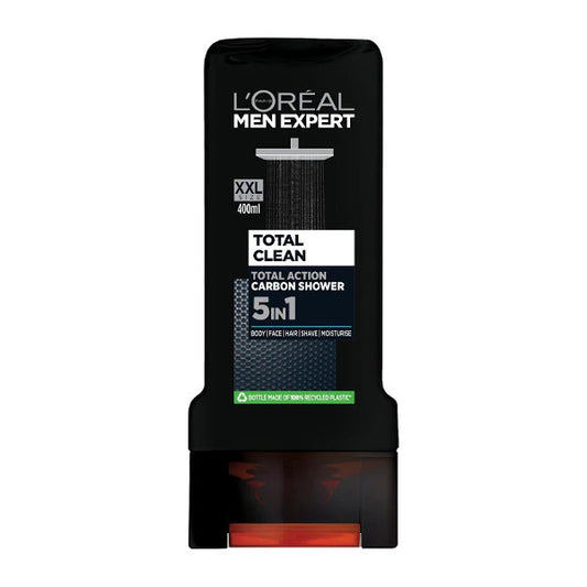 L'OREAL Men Expert Total Clean Shower Gel | XXL Pure Carbon  - 400 ml