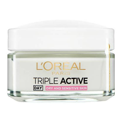 LOREAL Triple Active 24Hour Mult-Protection Moisturizer Day for Dry & Sensitive Skin - 50g