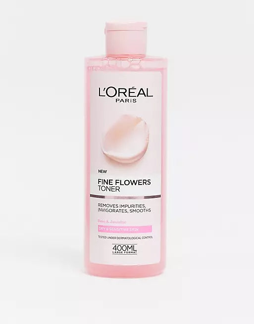 LOREAL Paris Fine Flowers Cleansing Toner for Dry & Sensitive Skin - 400ml