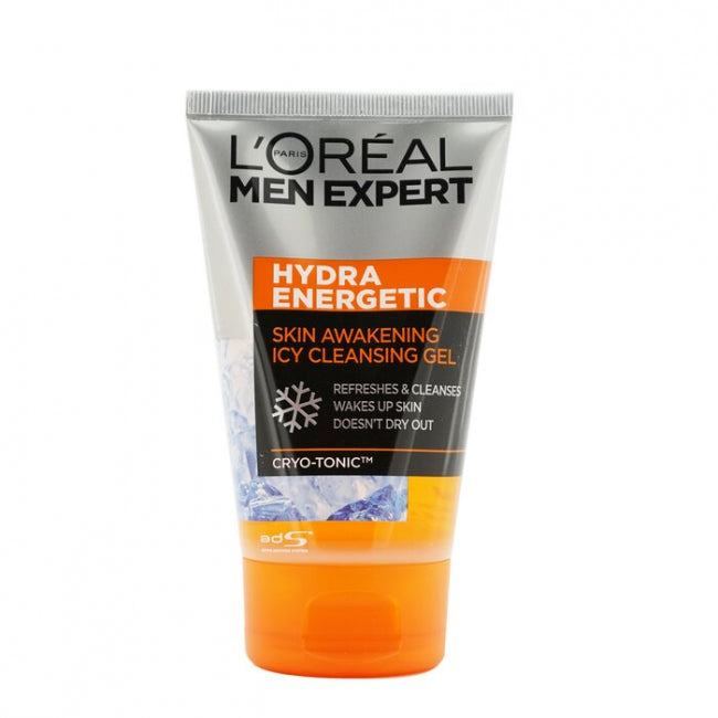 LOREAL Men Expert Hydra Energetic Skin Awakening Icy Cleansing Gel - 100ml