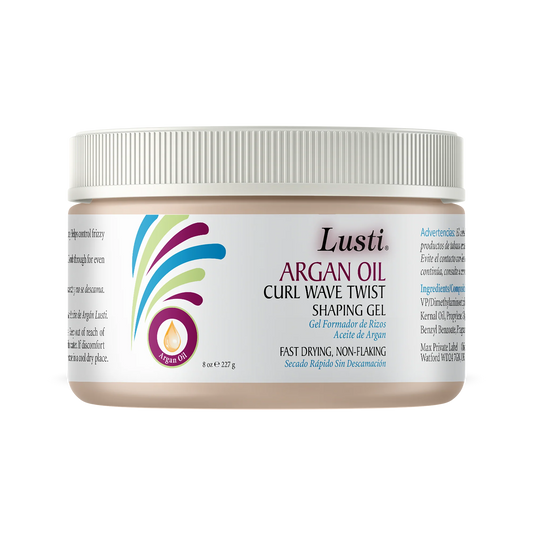 LUSTI Argan Oil Curl Wave Twist Shaping Gel - 227 g - Made in USA