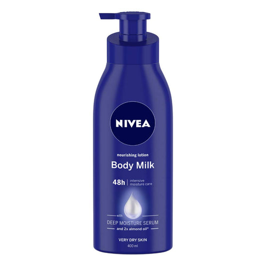 NIVEA Nourishing Body Milk Body Lotion | 48 H Moisturization | For Very Dry Skin - 400 ml