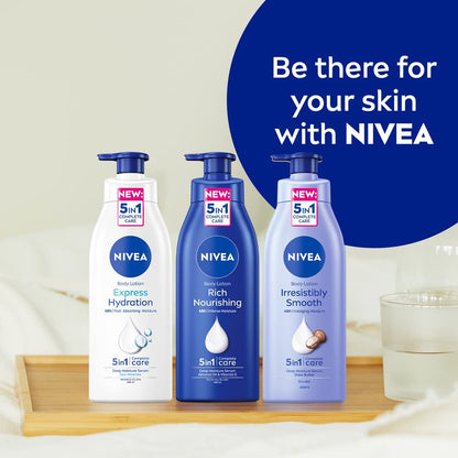 NIVEA Nourishing Body Milk Body Lotion | 48 H Moisturization | For Very Dry Skin - 400 ml