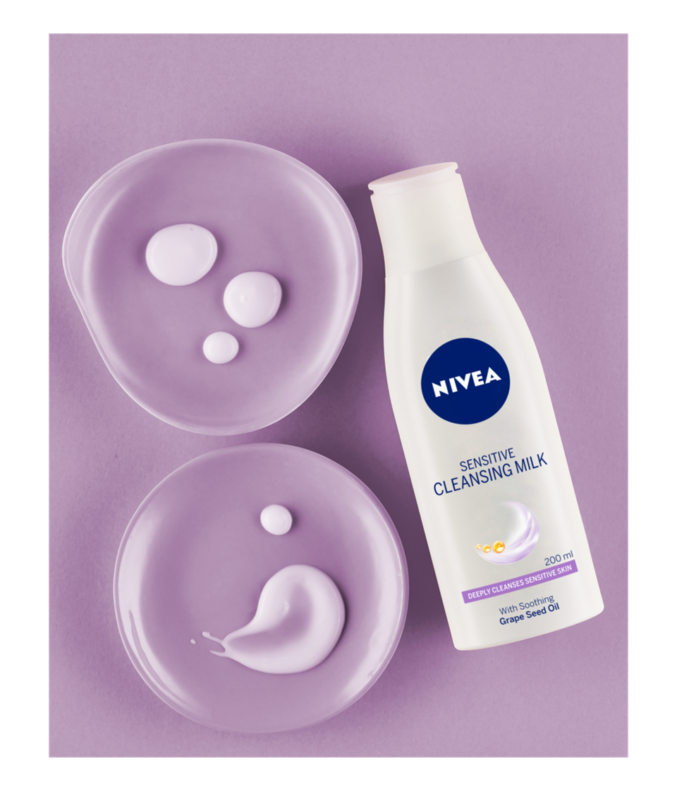 NIVEA Sensitive Cleansing Milk with Soothing Grape Seed Oil - 200ml